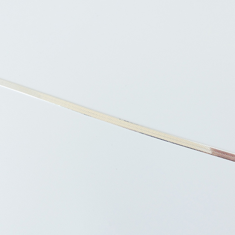 Collier Argent maille serpent