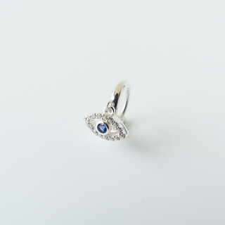 Boucle à l'unité Argent Talisman strass