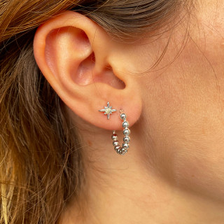 Créoles Argent Boules