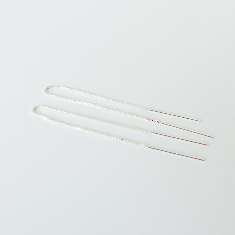 Boucles d'oreilles Argent traversantes