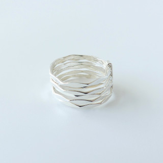 Bague Argent Semainier originale