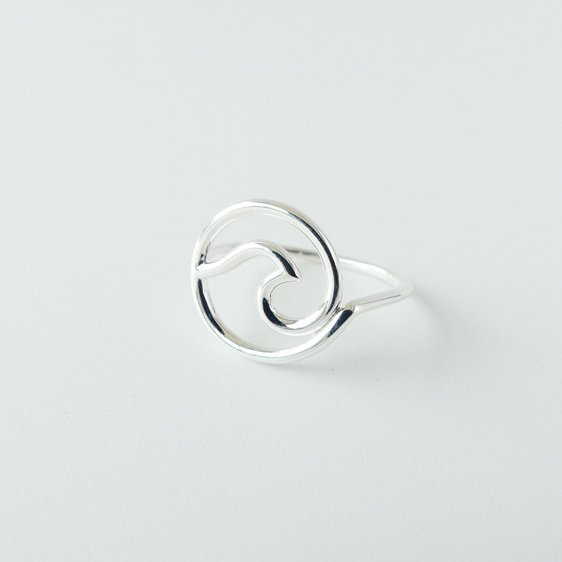 Bague Argent Wave