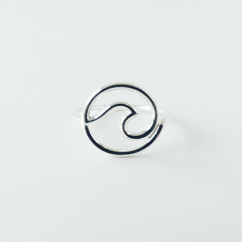 Bague Argent Wave