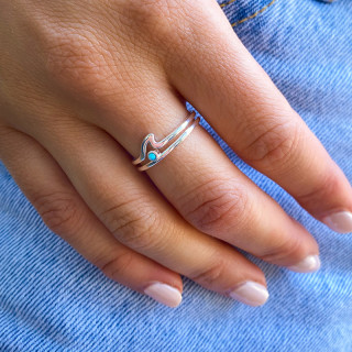 Bague Argent Surfeur