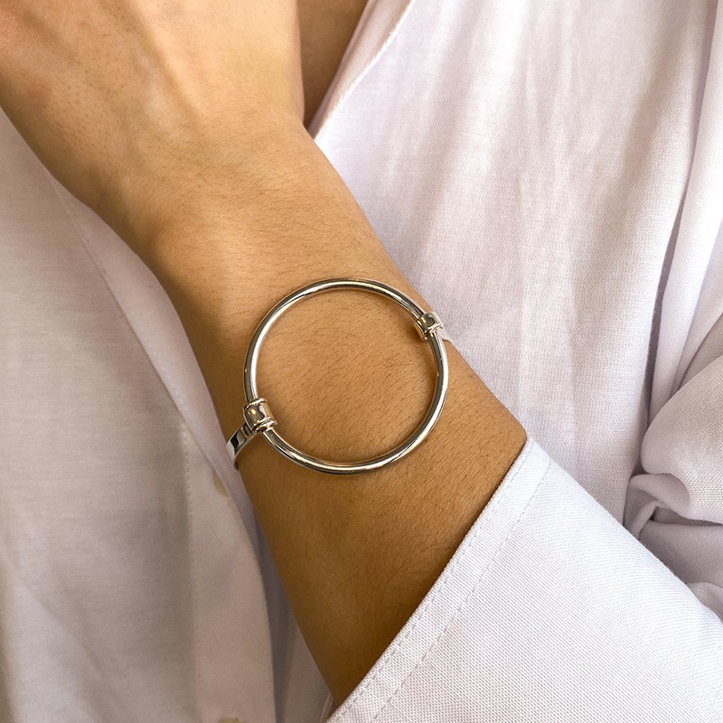 jonc argent femme cercle